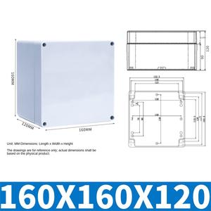 IP65 waterproof F series earless non-transparent cover – see product page for dimensions - Product Image 2