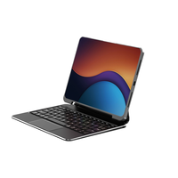 11 inç iPad Pro için Çıkarılabilir Klavyeli Kılıf, Manyetik İnce Kapak, Dahili Klavyeli, Çok Yönlü Tablet Koruyucu Kılıf