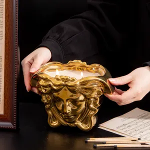 nordische ostern galvanisierte kerzen behälter großhandel individuelle innenausstattung luxus gold keramik kerze glas