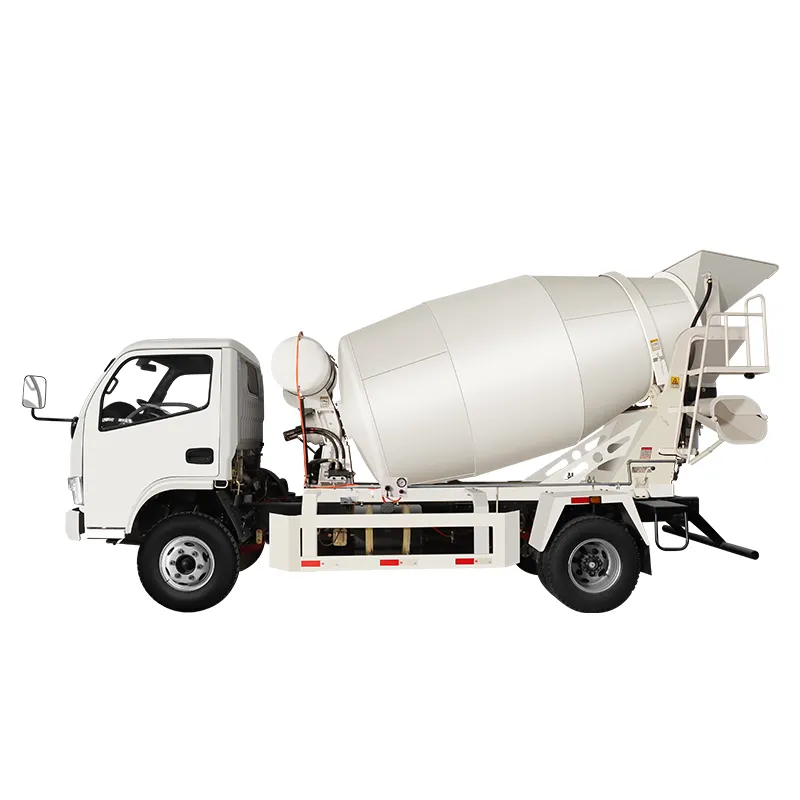 Truk Mixer semen seluler, kapasitas 12cbm, pelepasan Volume belakang, mudah mengemudi, truk Mixer semen dengan Drum putar