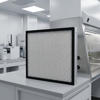 Pembersih Udara Hepa Komersial Produsen Media Fiberglass Filter Hepa H13 H14 24x24 Ruang Bersih