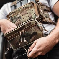 Logo personnalisé OEM Premium sac de poitrine en nylon réglable mag pochette support molle formation gilet tactique plate-forme de poitrine
