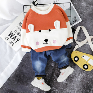 Bambini dei Capretti Degli Insiemi Del Bambino <span class=keywords><strong>di</strong></span> Inverno Dei Ragazzi/Ragazze Vestiti Del Bambino <span class=keywords><strong>di</strong></span> Spessore Caldo Due Pezzi Si Adatta Alle Vestiti - Product Image 4