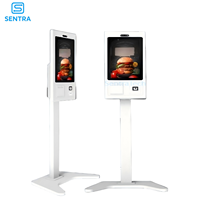 Kiosco Digital Sentra SK02 con Pantalla Táctil Capacitiva LCD de 32 Pulgadas, Habilitado para CMS, Montable en Suelo, para Uso en Interiores, Restaurantes y Centros Comerciales