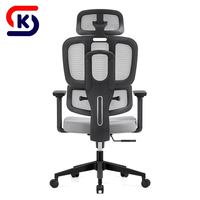 Chaise de bureau ergonomique moderne de qualité supérieure à dossier haut en maille pour le bureau et la maison, vente en gros par fabricant OEM