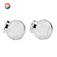 Nouveau design de bocaux en verre transparent avec couvercle en métal, emballage écologique pour le stockage des biscuits BROTHER GJ10398003WS