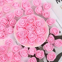 500 pièces de têtes de roses miniatures en mousse de couleurs assorties et vibrantes pour la décoration de mariage et d'anniversaire