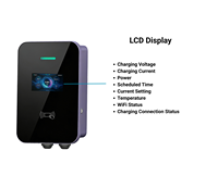 Borne de Recharge Murale pour Véhicules Électriques 7kW Type 2 Type 1 GBT Personnalisable Vente en Gros EVSE Wi-Fi Bluetooth APP Station de Recharge AC pour Véhicules Électriques
