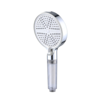 Ensemble de douche haute pression surpuissant avec fonctions de massage et effet pluie, noyau de valve en céramique, finition brossée, design moderne pour usage hôtelier