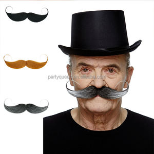 Disfraz <span class=keywords><strong>de</strong></span> bigote <span class=keywords><strong>de</strong></span> pelo falso con gancho <span class=keywords><strong>de</strong></span> capitán grande - Product Image 1