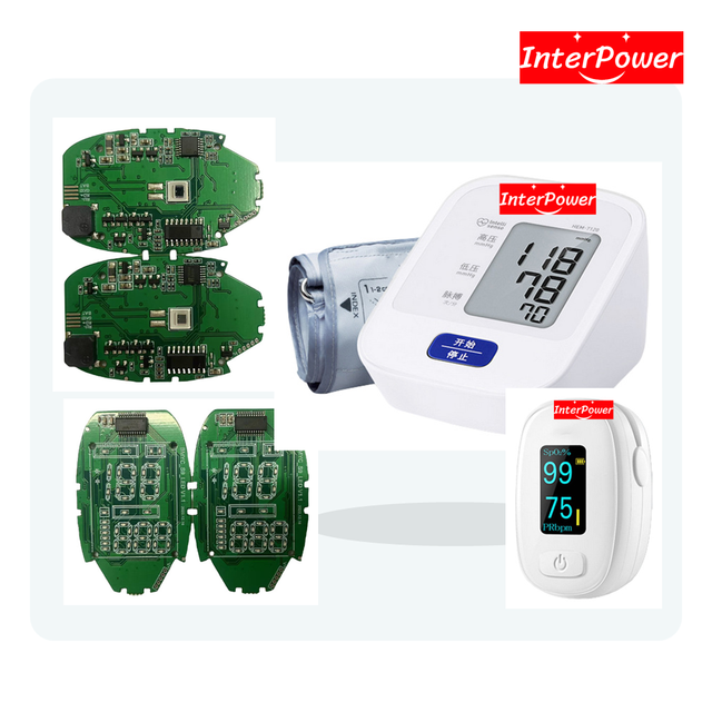 Blood Pressure Oximeter PCBA Module Heartbeat Symbol Alert Button Pressure Protection System Medical Monitor OEM ODM