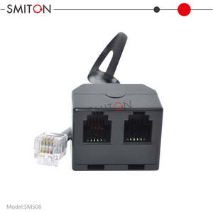 RJ9 <span class=keywords><strong>4p4c</strong></span> Bộ chuyển đổi đường dây điện thoại Nam sang nữ - Product Image 2