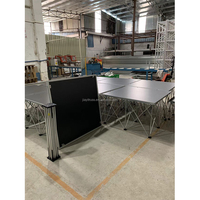Plate-forme de scène Portable pliante en aluminium, plate-forme de scène d'occasion