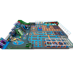 I bambini giocano nuovo <span class=keywords><strong>Design</strong></span> su misura parco giochi al coperto di alta qualità trampolino parco per il salto per la camera dei bambini - Product Image 1