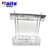 Organizador de Cozinha Lazy Susan com Cesta Elevatória, Hardware Inteligente para Móveis, Rack de Despensa