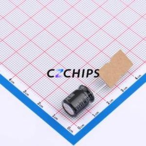 ตัวเก็บประจุแบบอลูมิเนียมอิเล็กโทรไลติกผ่านรู UHE2A470MPD1TD D10xL14mm 47uF 20% 100V 178.75mA-120Hz - Product Image 2