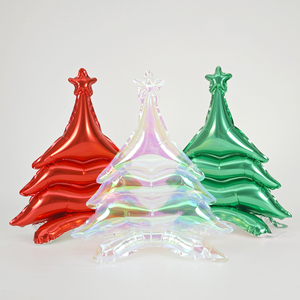 Bán Buôn Nhôm Mylar Phim Hoạt Hình Ballons Globos Heli Vui Vẻ Giáng Sinh Trang Trí Lá Bóng Bay Đứng Cây Giáng Sinh Bóng - Product Image 2