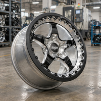Jantes forgées WELD Racing GM Alumastar Drag Rear Rim 15-22 pouces 5x120 Noir brillant fraisé pour Camaro Corvette CTS-V SS Cadillac