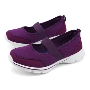 2023 Autumn news low price women outdoor sport flat shoes casual ladies breathable work shoes light weight slip-on sneaker
