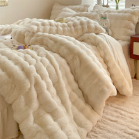 Ensemble de literie fabriqué en Chine, 4 pièces, couverture d'hiver, taie d'oreiller, utilisation hôtelière pour dormir