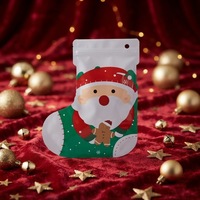 Sacs en Mylar personnalisés imprimés en forme spéciale, sacs cadeaux de Noël pour bonbons, pochettes refermables à fermeture éclair de forme unique, qualité alimentaire, directement de l'usine, OEM ODM