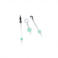 Set di Lancette per Orologio Stile Subacqueo, Luminose Verdi, Compatibili con Movimenti Automatici NH35 NH36 NH34, Parti per Modifiche di Orologi Meccanici
