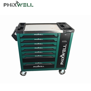 <span class=keywords><strong>Chariot</strong></span> d'atelier 7 tiroirs armoire à outils en métal <span class=keywords><strong>porte</strong></span> <span class=keywords><strong>coulissante</strong></span> latérale avec ensemble d'outils à main coffre à outils - Product Image 5