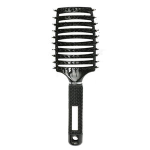 Haarstyling-Werkzeuge LOGO Kunden spezifische Farbe Kunststoff Nylon Massage Haar bürste Curved <span class=keywords><strong>Vent</strong></span> Detanling Haar bürste für schnelleres Föhnen - Product Image 5