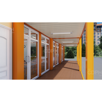 Conception moderne, belle et économique bâtiments modulaires préfabriqués école maisons en conteneur personnalisées lycée technique