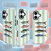 Étui de protection hybride PC TPU à rayures nautiques, bord de caméra surélevé, fin et anti-chute, résistant aux chocs pour iPhone 11 Promax