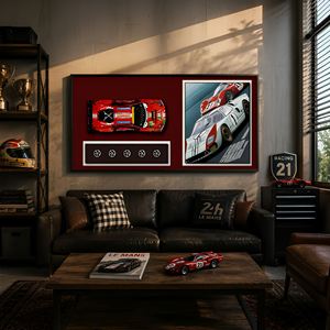 Marco de Exhibición de Arte Mural 3D de Superautos para Modelos de Coches de Carreras <span class=keywords><strong>Lego</strong></span> Technic, Decoración de Lujo Enmarcada, Regalo de Decoración de Arte Mural para Oficina y Hogar - Product Image 2