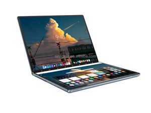 كمبيوتر محمول بشاشة لمس مزدوجة 14 بوصة قابلة للدوران 180 درجة، معالج N100، ذاكرة وصول عشوائي 16 جيجابايت، قرص صلب SSD، لوحة مفاتيح إنجليزية، مناسب للمنزل والطلاب - Product Image 3