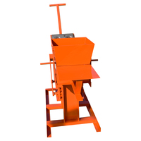 Machine manuelle de fabrication de briques en terre cuite non cuite, simple et économique, pour briques de terre rouge ou personnalisées, 300 kg, 1-2.