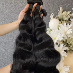 Cabello Indio Virgen 100% Humano al por Mayor con Cutícula Alineada, Extensiones Lisas con Cierre - Product Image 1