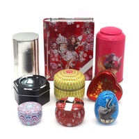 Boîtes à thé en métal parfumées à la cire de soja, cadeau de mariage personnalisé, boîte de sécurité alimentaire ronde en fer blanc, boîtes à thé de noël sans couture, boîtes à bougies