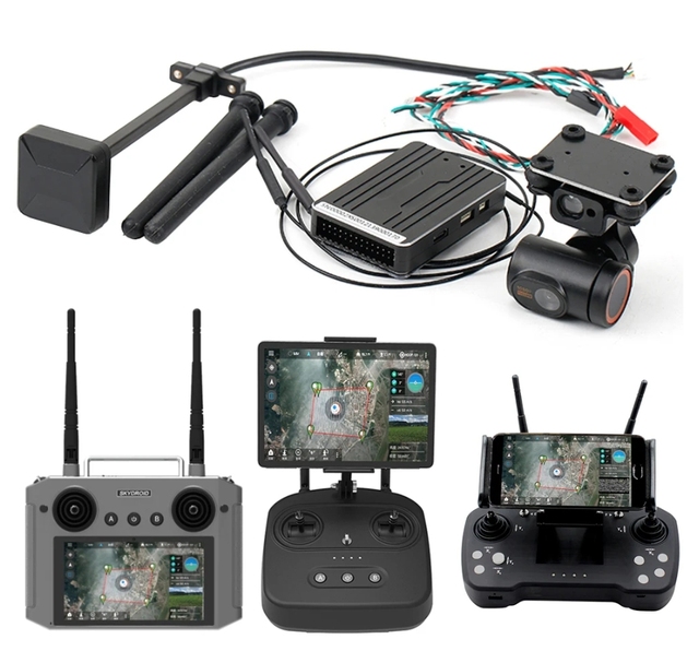 Skydroid H12 PRO 1080P Gimbal Drone with 4G Electric Control System Remote Control UAV Sprayer Digital Image Avoidance