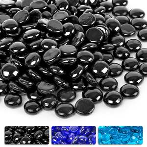 ガラス石平らな大理石虹色の小石環境に優しいキッチン用耐久性リビングルーム花瓶ボウルフィラー装飾 - Product Image 3