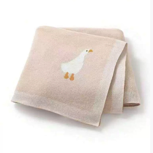 100% manta de algodón orgánico para bebé, diseño de punto Jacquard sólido, herencia de ganchillo, portador de cochecito, envoltura súper suave - Product Image 5