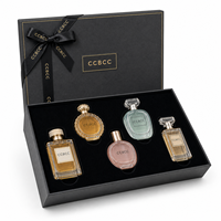 Coffret cadeau de 5 parfums de luxe, longue tenue, multi-arômes, collection de parfums pour femmes, format voyage