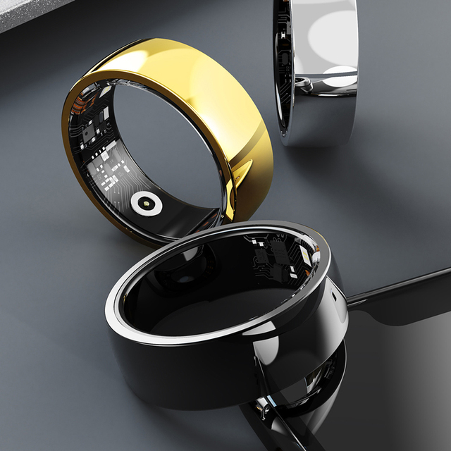 Fashion IP68 Smart Ring R9 Sport Model Low Power Durable Ceramic Stainless Steel Case Remote Sleep Tracker Function Waterproof