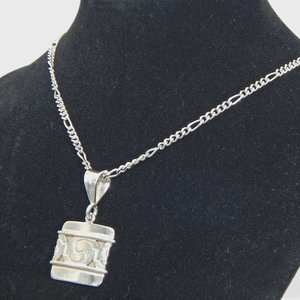 .925โซ่ฟิกาโรเงินสเตอร์ลิงพร้อมจี้ตกแต่งเงิน950 - Product Image 4
