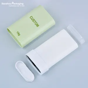 Latest Eco Push Up Oval Deo Stick Twist Container Blush Stick Packaging Custom Sunscreen Stick Container