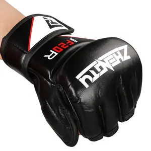 China Factory OEM Short Finger High Quality MMA Gloves Sparring Gloves For Training Muay Thai fighting Gloves