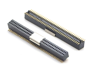 Cabezal hembra de paso de 0,8mm con doble fila SMT H3.1mm 2*40P Material de contacto de latón y carcasa de nailon para aplicación de PCB - Product Image 3