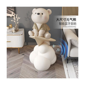 Escultura Creativa de Oso, Lámpara Decorativa para Sala de Estar, Oso Astronauta, Escultura Creativa de Oso con Audio Bluetooth y Voz Inteligente - Product Image 6