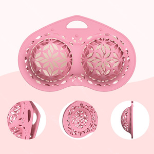 Bolsa de Lavandería de Silicona Hueca de Diseño Portátil de Alta Calidad, Evita la Deformación del Sujetador, Bolsas para Ropa Interior Femenina, Fácil de Llevar en Viajes - Product Image 1