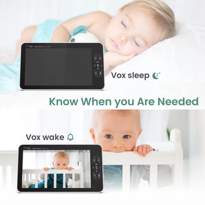 <span class=keywords><strong>Monitor</strong></span> Digital para Bebês com Tela Grande de <span class=keywords><strong>7</strong></span> Polegadas, Visão Noturna IR Sem Fio, Áudio Bidirecional e Função Pan-Tilt - Product Image 3