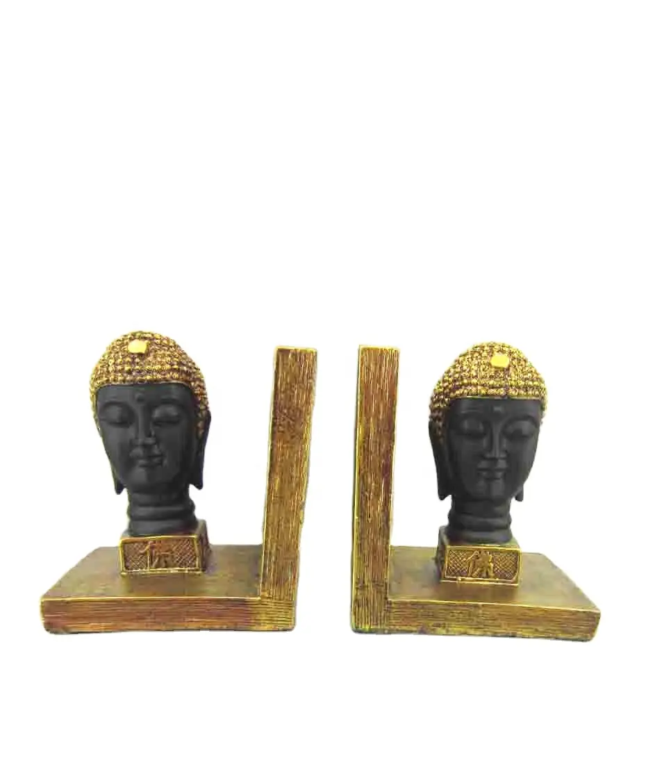 Nhựa Trang Trí Phật Bookends Cho Kệ Stoppers Tượng Cho Trang Trí Nội Thất Vàng Hiện Đại Heavy Duty Bookend