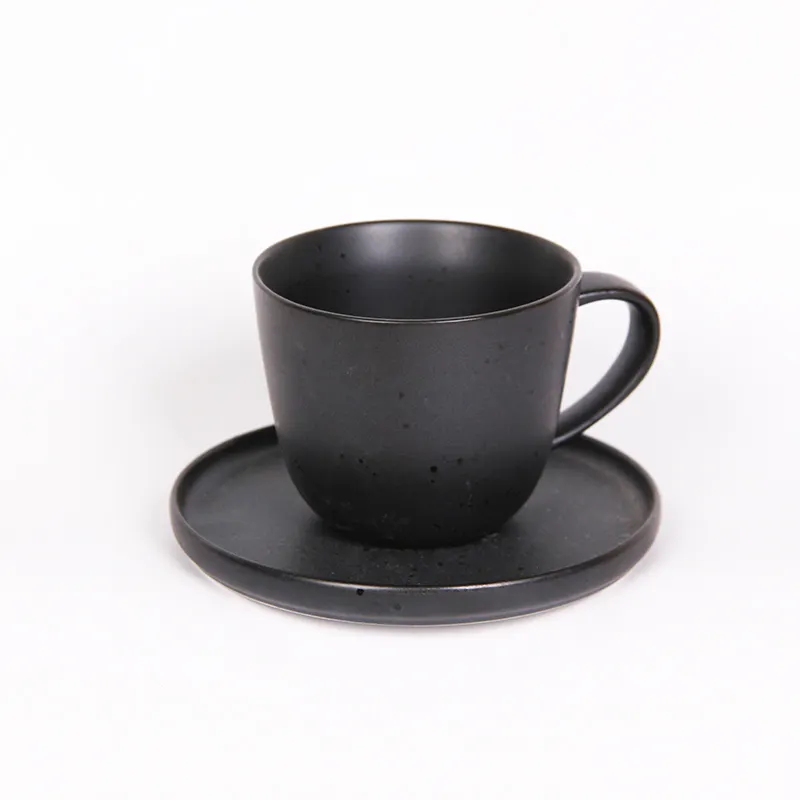 Wholesale Ceramic Mug European High-grade Gold Bone China White BLACK Coffee Cup Tea Cups
