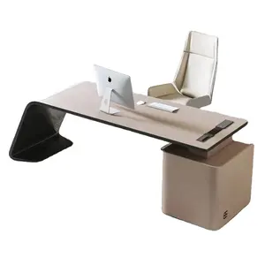 Light luxury boss table and chair combination simple modern chairman office single atmosphere class desk manager table furniture